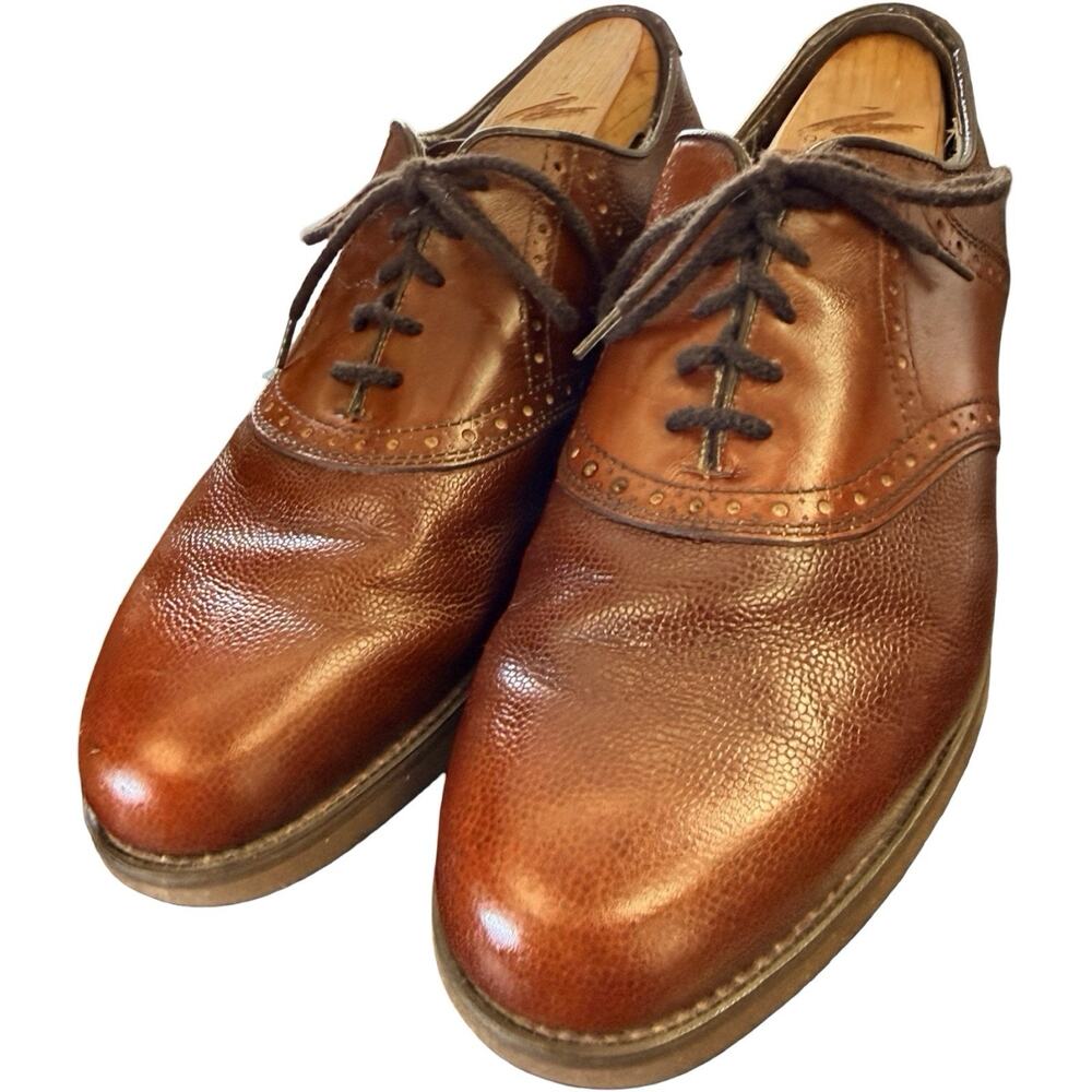Dexter Brown / Brown Pebble Saddle Shoes USA Mens 11.5 M